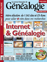 Couverture du hors-série Internet & Généalogie 2010 de la RFG
